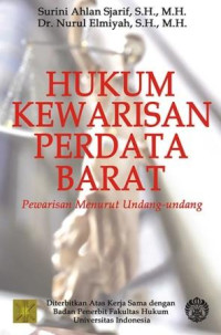 Hukum kewarisan Perdata Barat :pewarisan menurut undang-undang