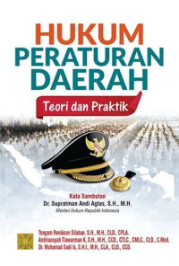 Image of Hukum peraturan daerah : teori dan praktik