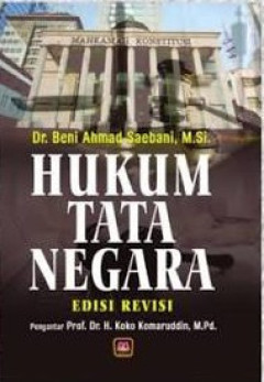 Cover of Hukum tata negara