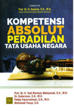Cover of Kompetensi absolut peradilan tata usaha negara