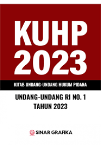Image of KUHP 2023 : kitab undang-undang RI no. 1 Tahun 2023